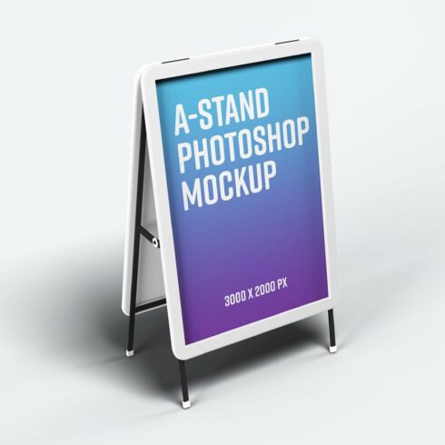 A-Stand Mockup for Advertising cover image.