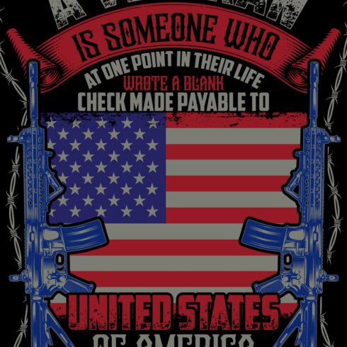 A Veteran Is Someone T-shirt Design cover image.