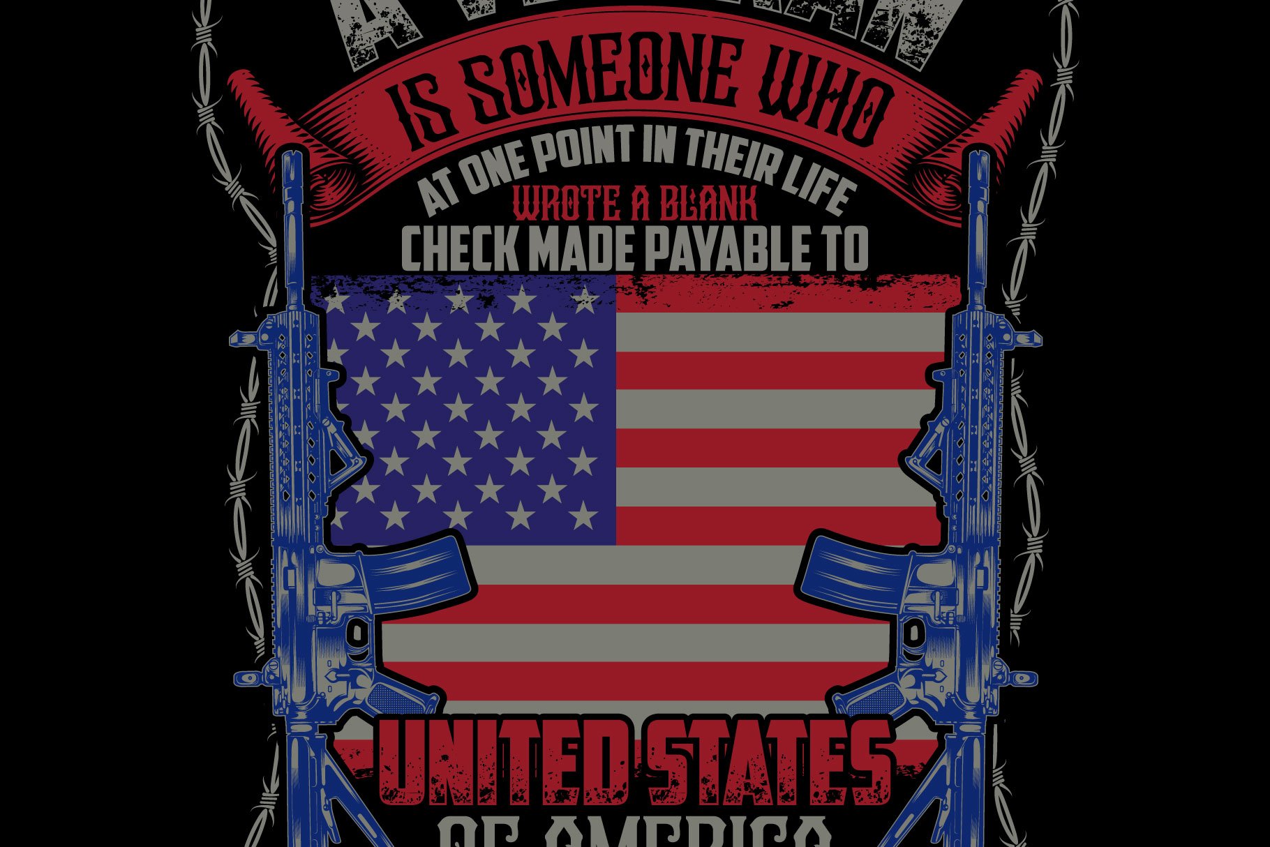 A Veteran Is Someone T-shirt Design cover image.
