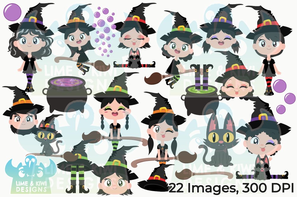 Wicked Witches 2 Clipart preview image.