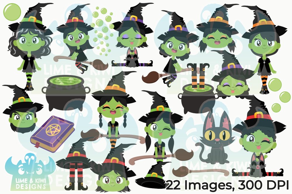 Wicked Witches 1 Clipart preview image.