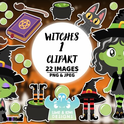 Wicked Witches 1 Clipart cover image.