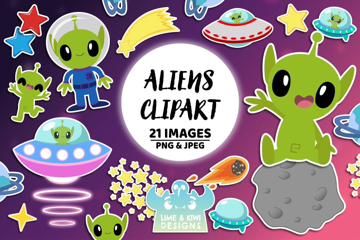 Aliens Clipart cover image.
