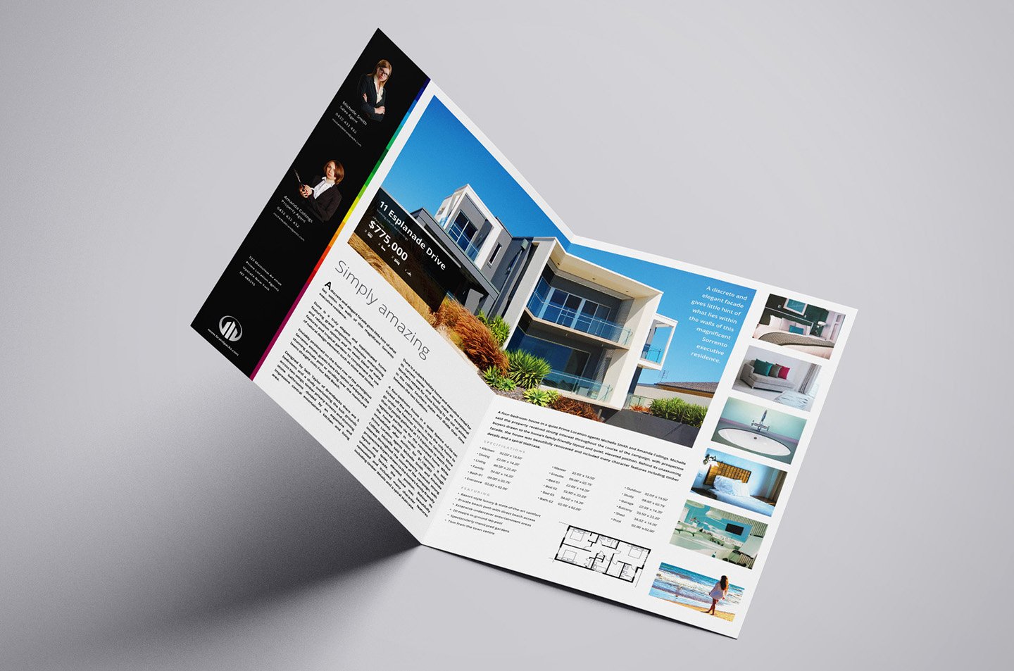 Real Estate Brochure Template cover image.