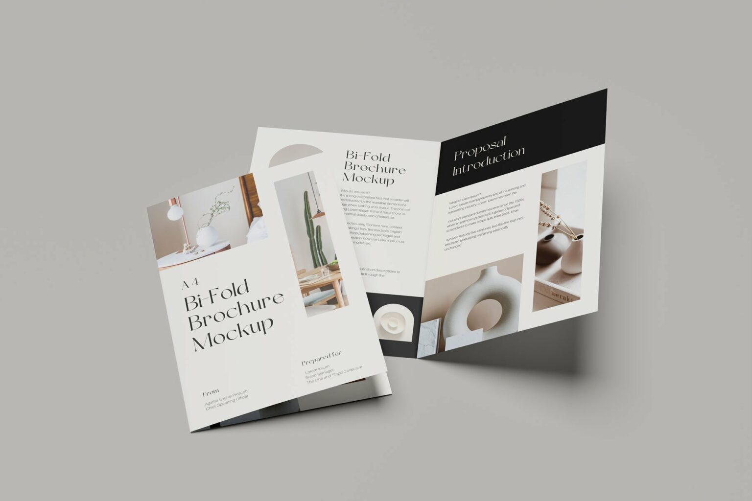 A4 Bi-Fold Brochure Mockup – MasterBundles