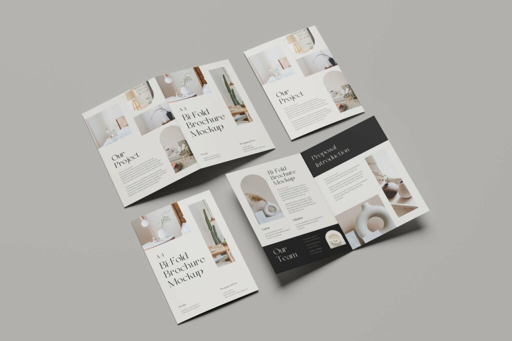 A4 Bi-Fold Brochure Mockup – MasterBundles