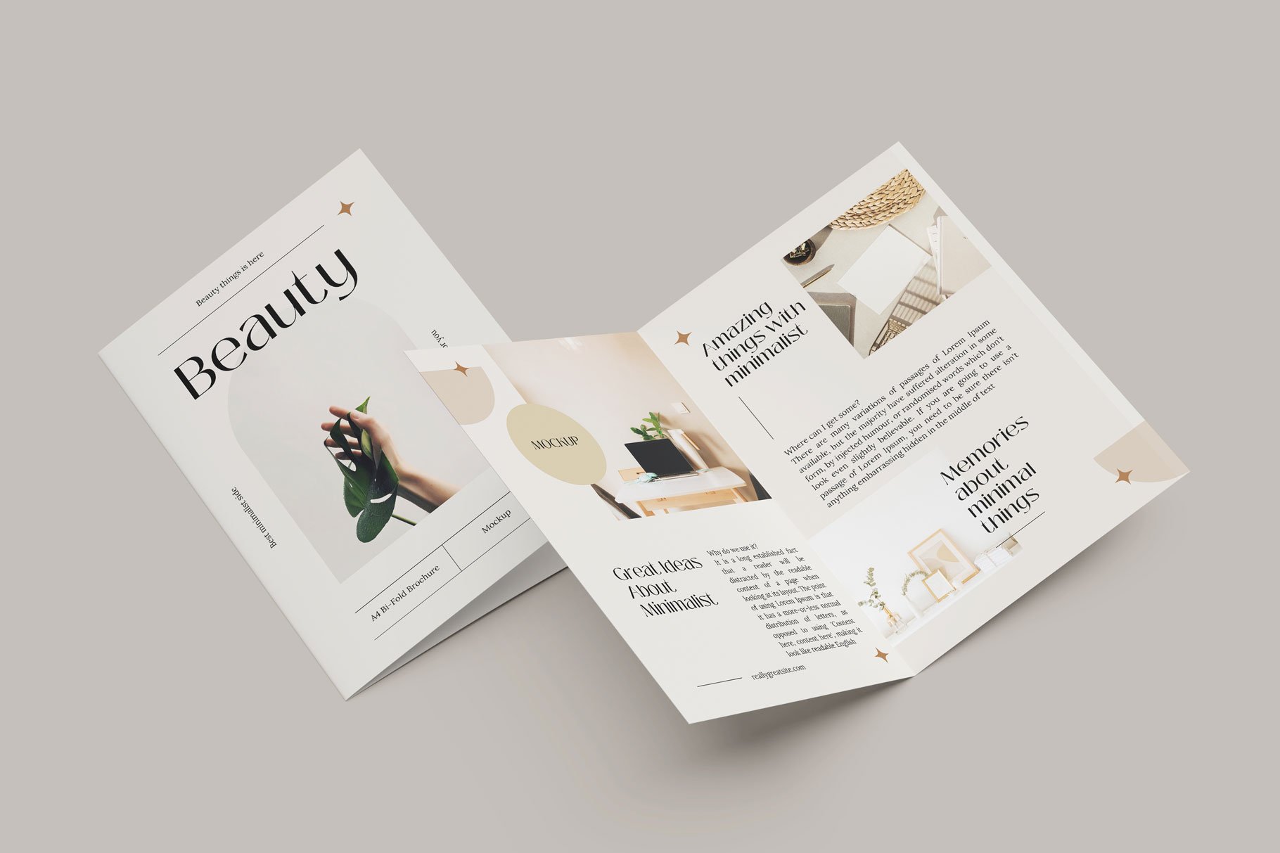 a5 bi fold brochure mockup 09 845