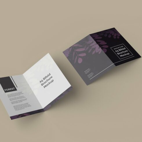 A5 Bifold Brochure Mockup cover image.