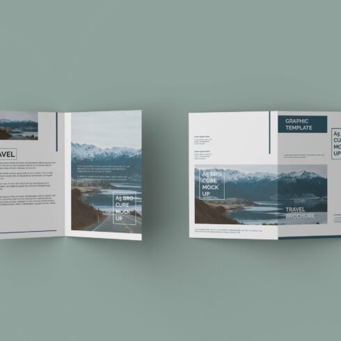 A5 Bifold Brochure Mockup cover image.