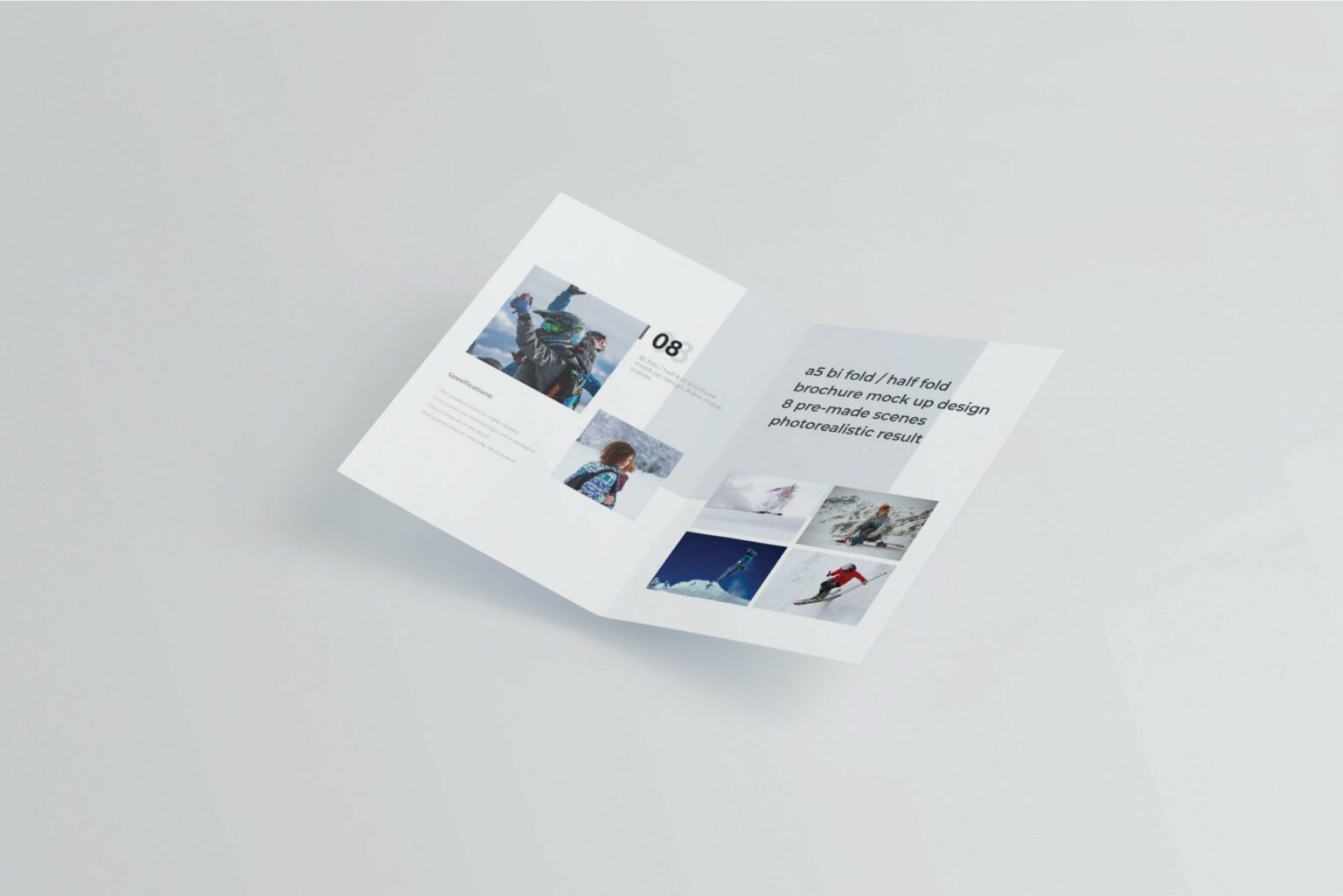A5 Bifold/Half-Fold Brochure Mockup – MasterBundles