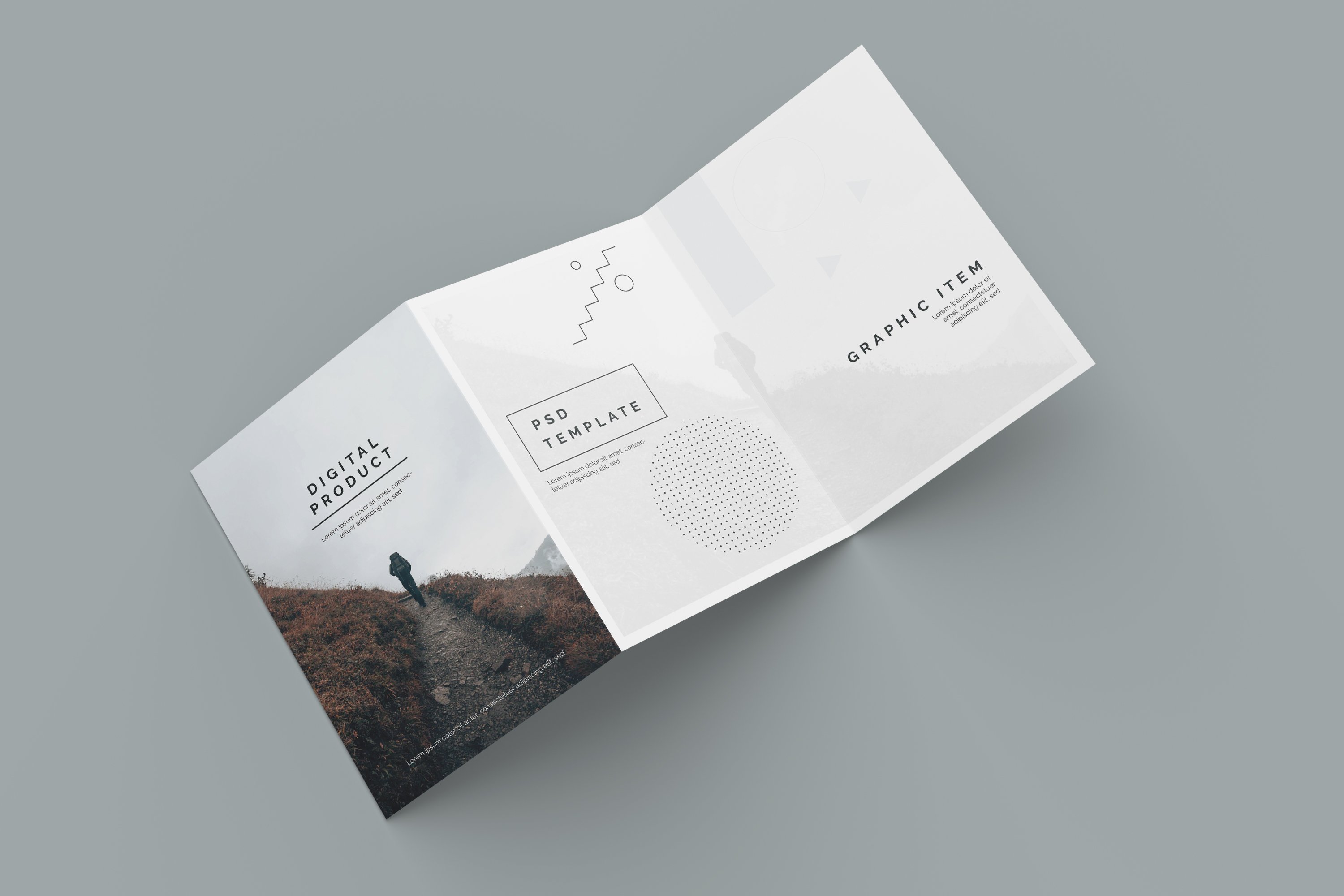 A5 Trifold Mockup cover image.