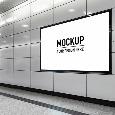 mockup concept of Billboard PSD cover image.