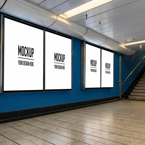 mockup concept of Billboard PSD cover image.