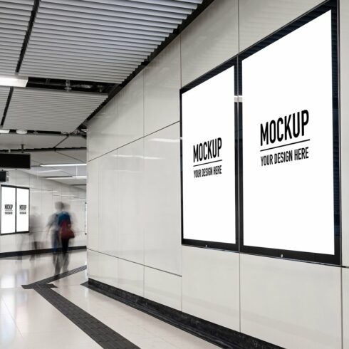 mockup concept of Billboard PSD cover image.