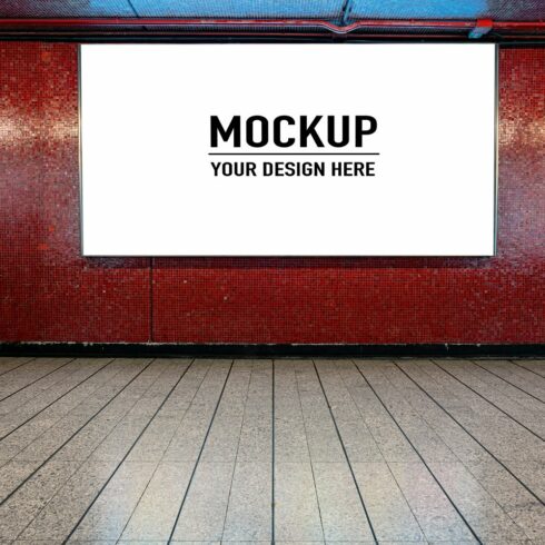 mockup concept of Billboard PSD cover image.