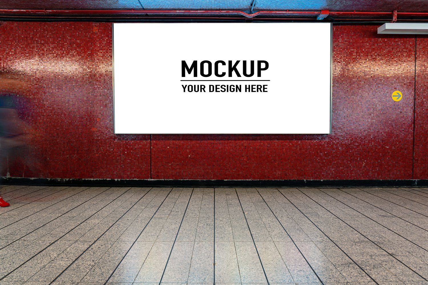 mockup concept of Billboard PSD cover image.