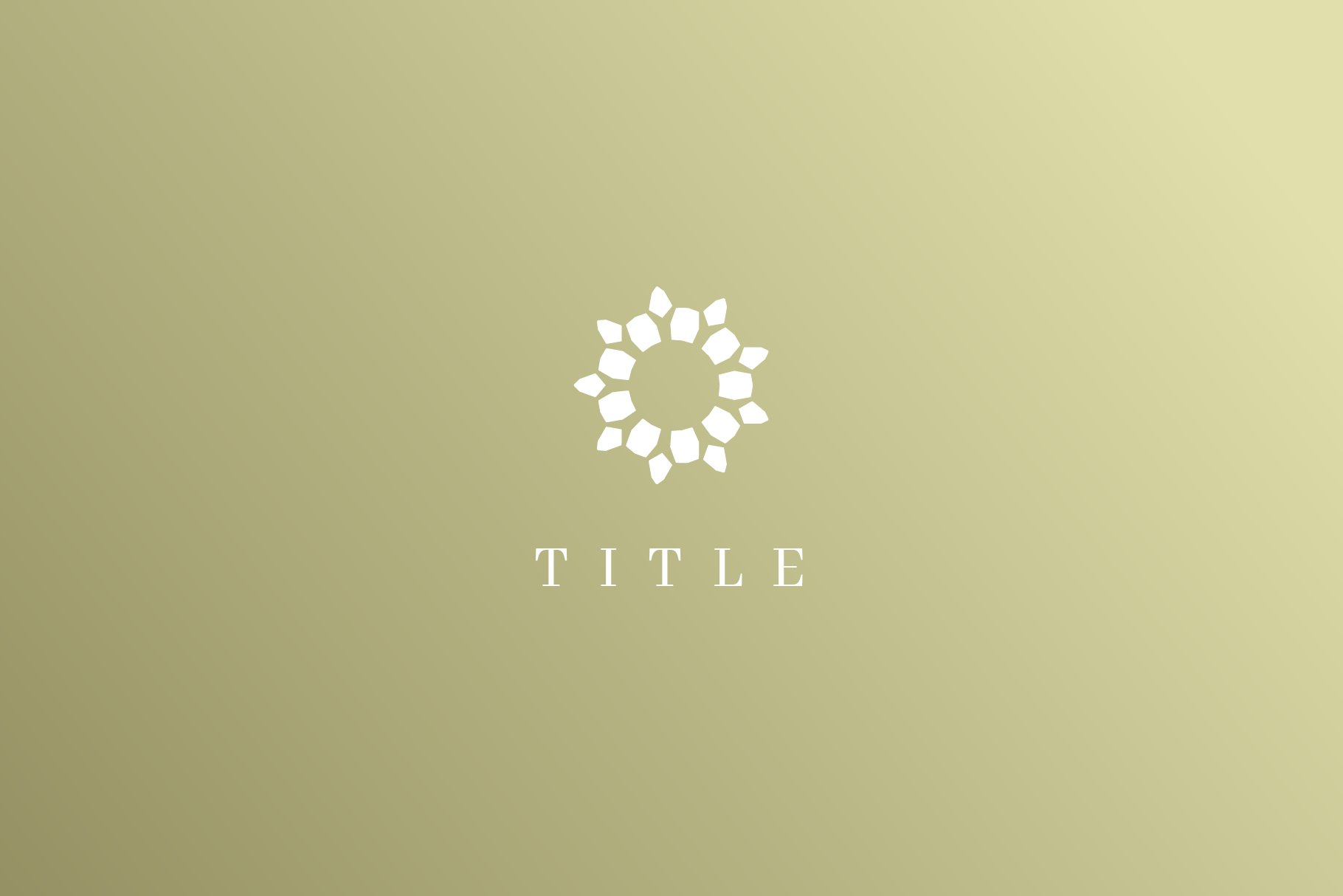Gold Hydrangea Logo preview image.