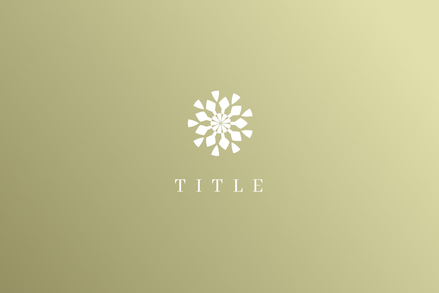Gold Hydrangea Logo preview image.