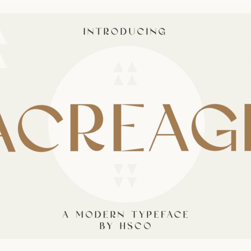 Acreage - A Modern Typeface cover image.