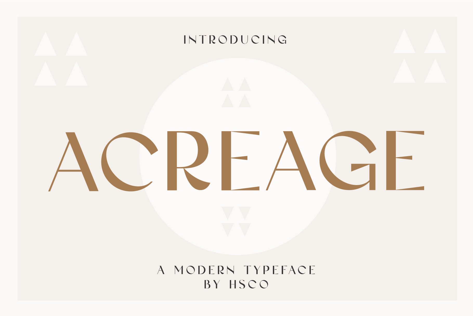 Acreage - A Modern Typeface cover image.
