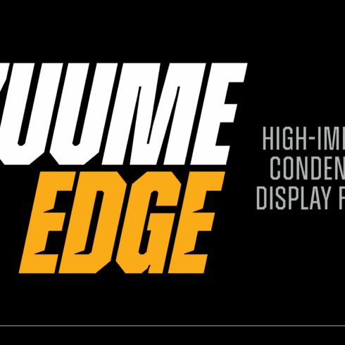 Zuume Edge font family cover image.