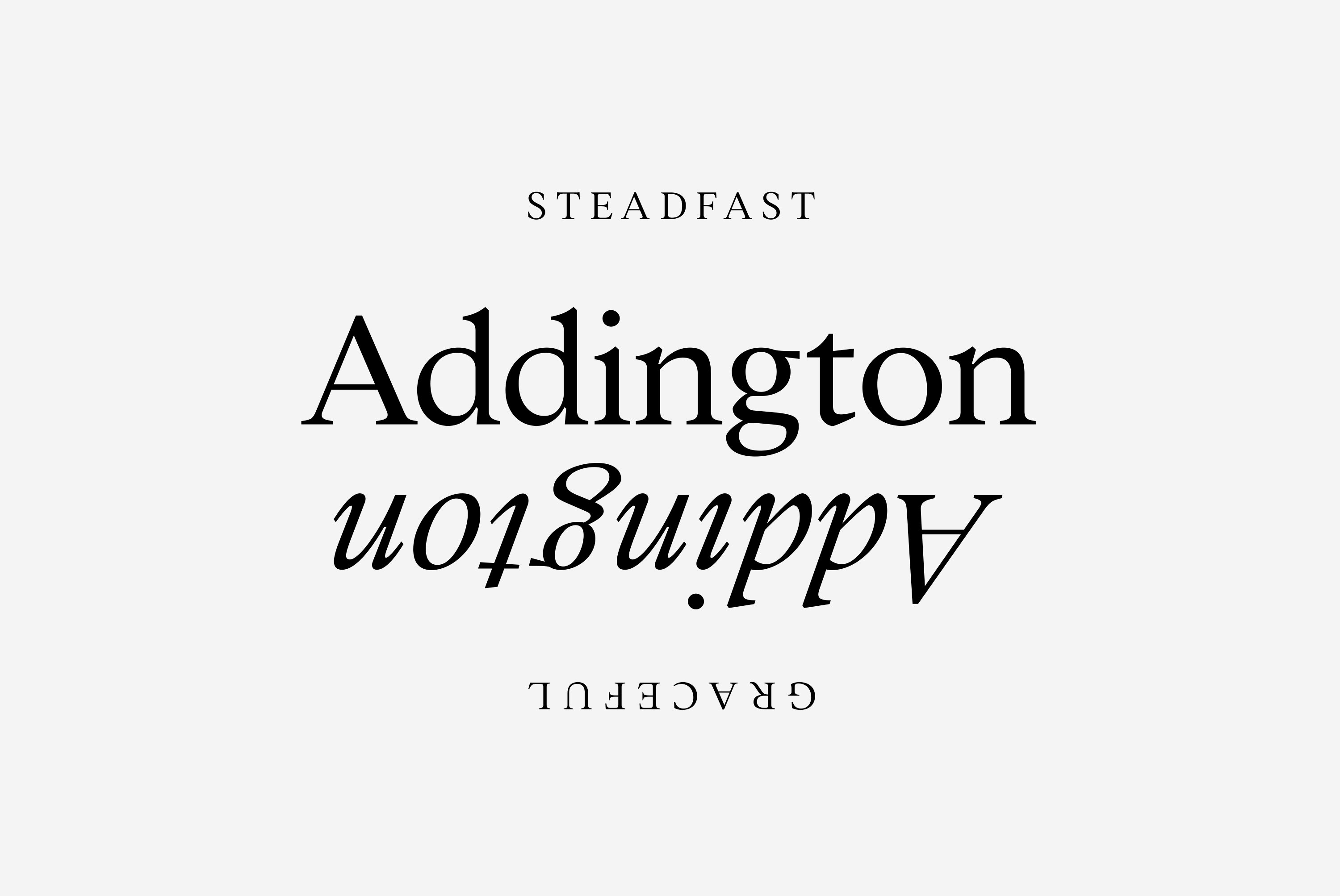 Addington CF: graceful & bold serif cover image.