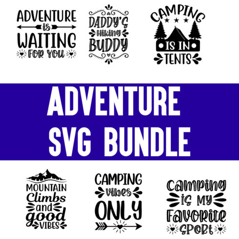 Adventure svg Bundle cover image.