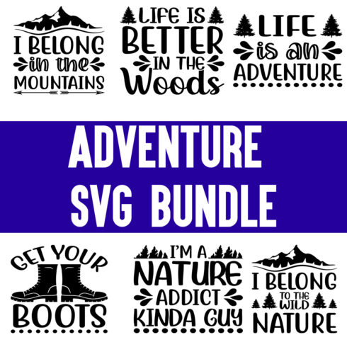 Adventure svg Bundle cover image.