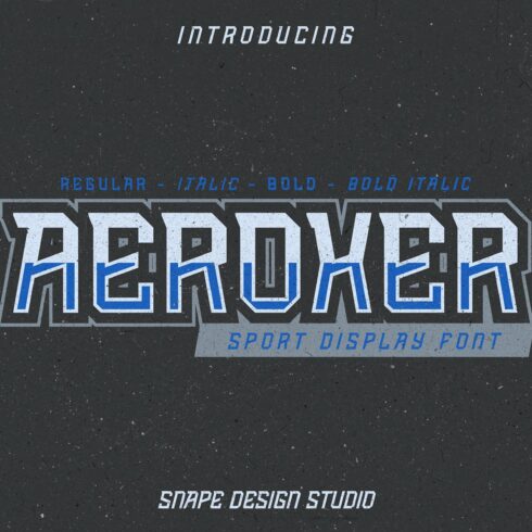 Aeroxer - Sport Font cover image.
