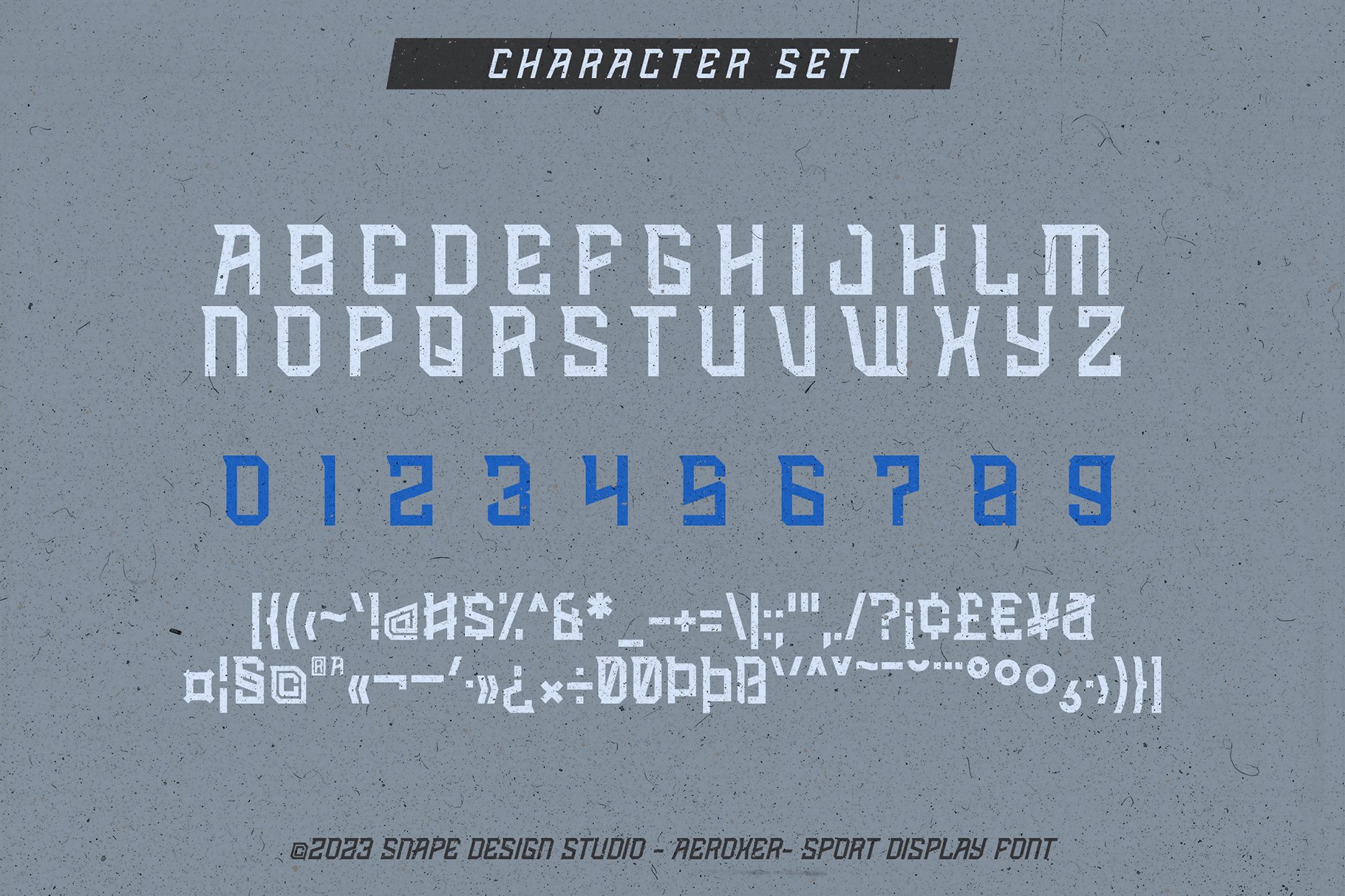 Aeroxer - Sport Font preview image.
