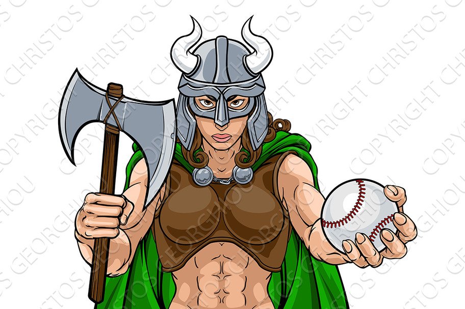 Viking Female Gladiator Baseball cover image.