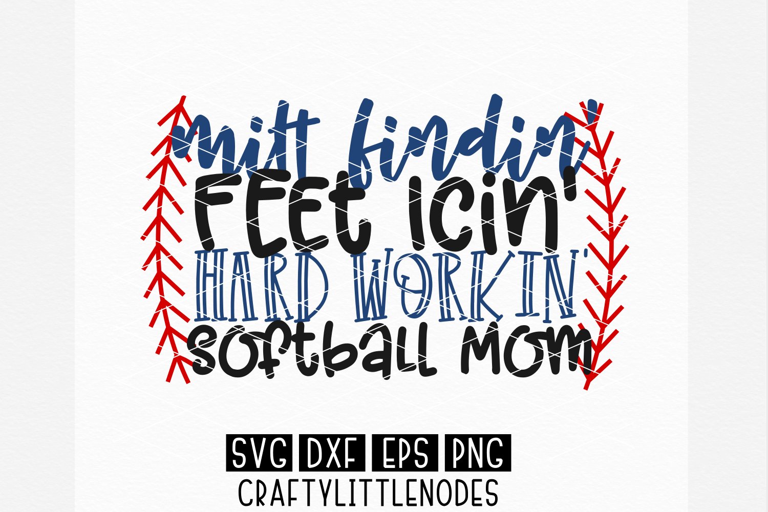 SOFTBALL MOM shirt design SVG cover image.