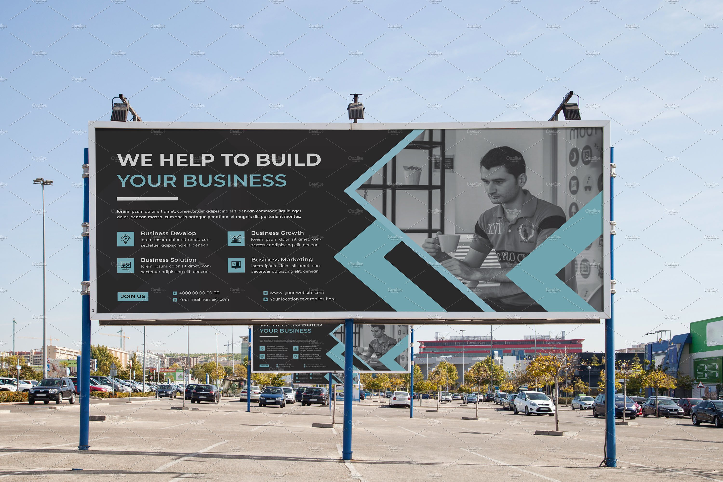 Corporate Business Billboard Design preview image.