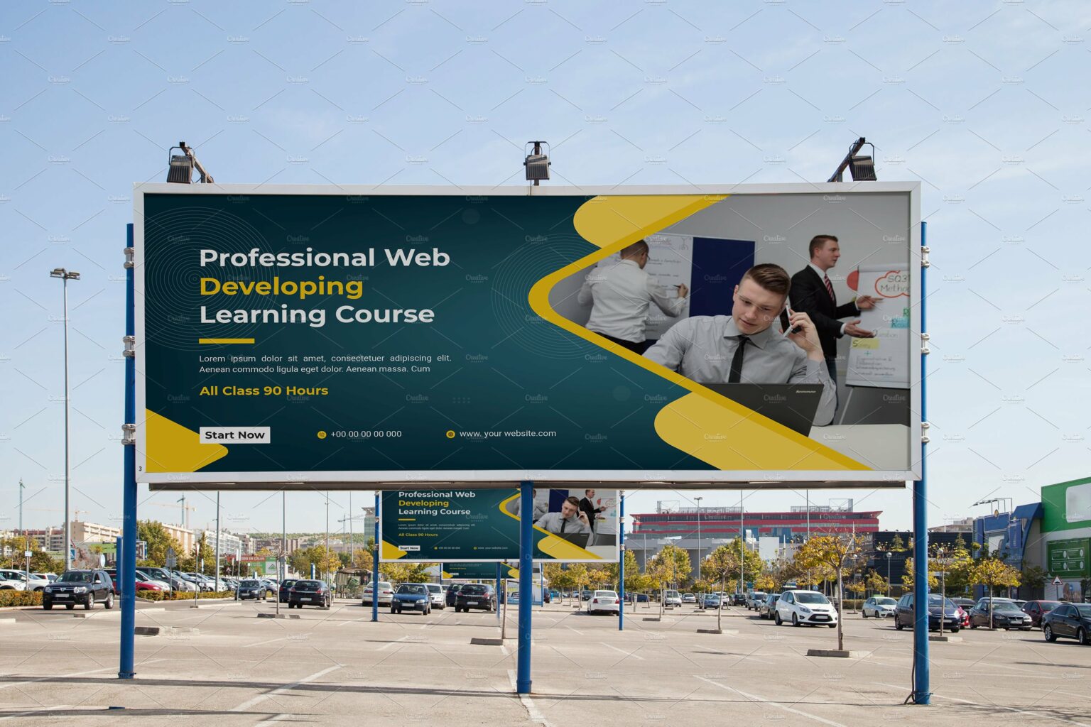 Online Courses Billboard Template – MasterBundles