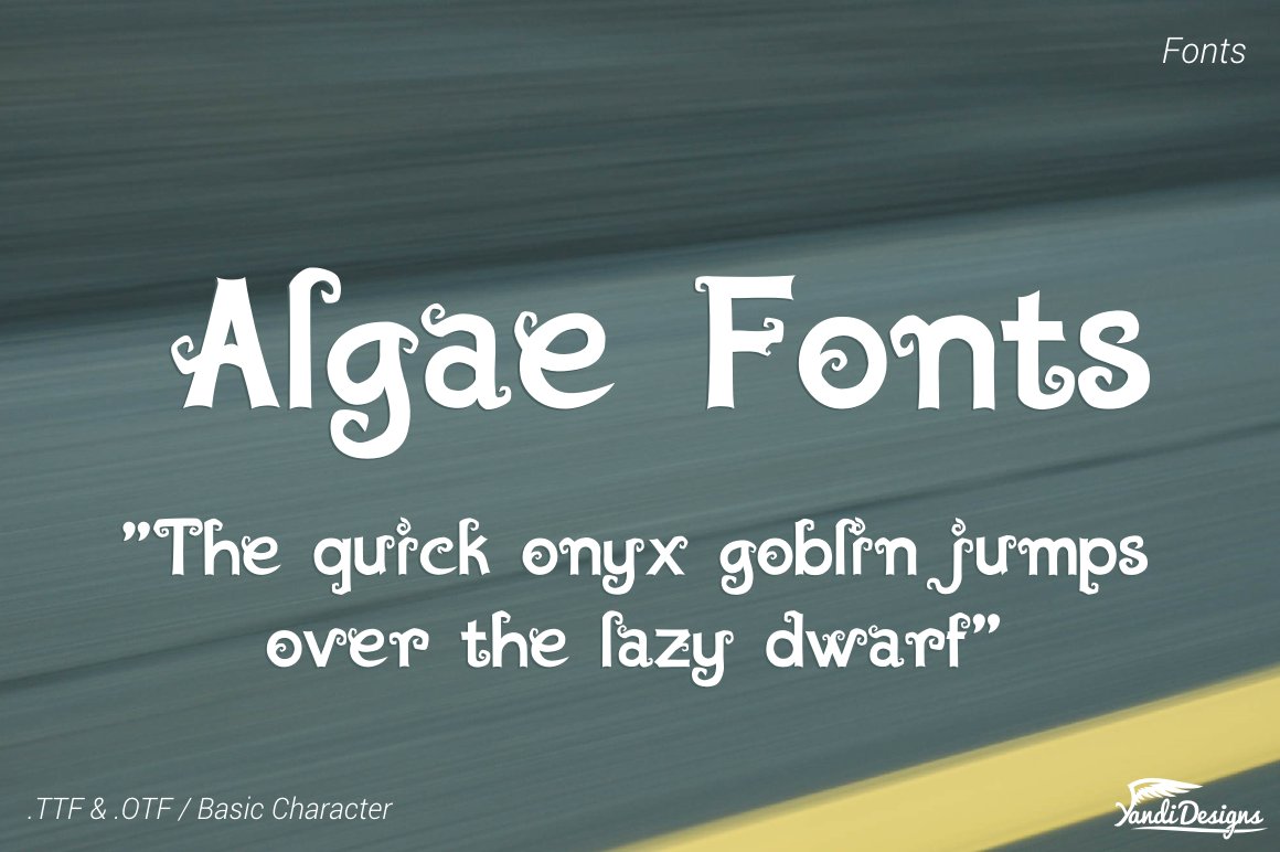 Algae Fonts - Fantasy cover image.