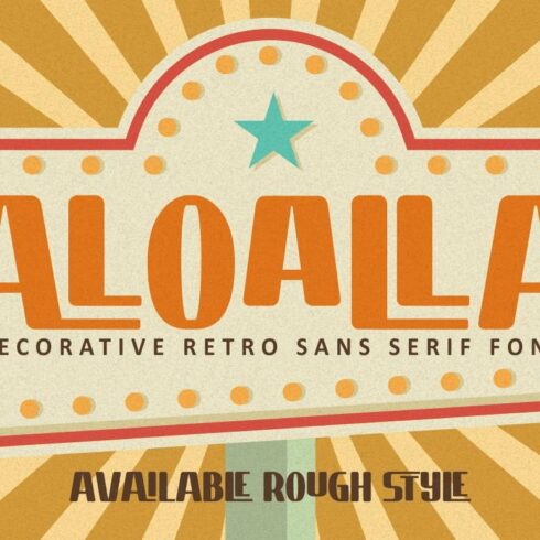 Aloalla - Decorative Retro Sans cover image.