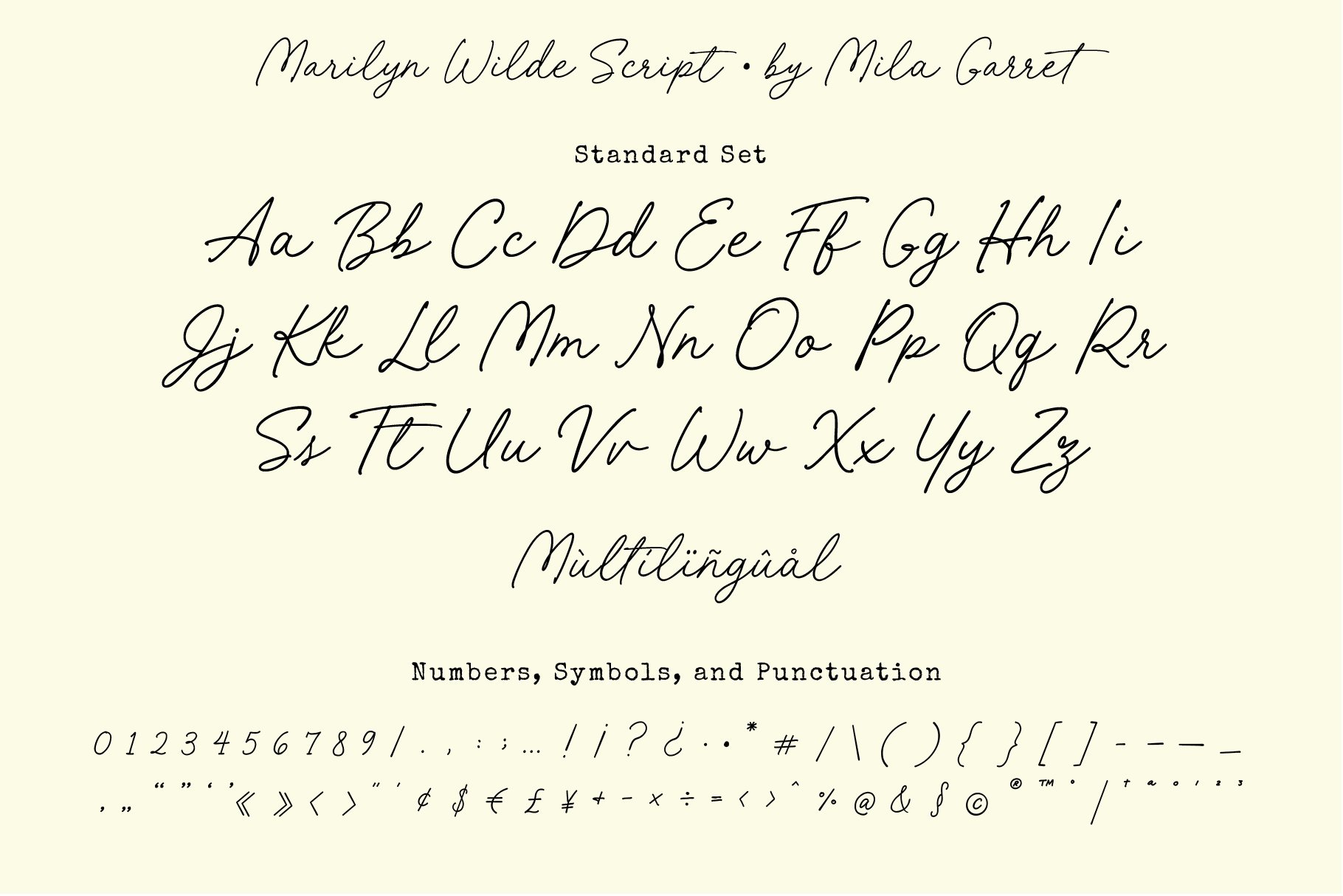 alphabet best handwriting fonts cursive friendly signature branding logo cute whimsical handwritten marilyn wilde mila garret 884