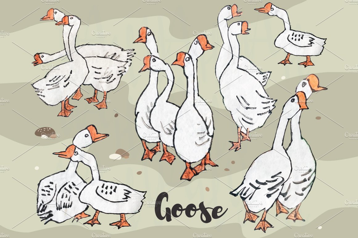 Cute Goose Collections Set cover image.