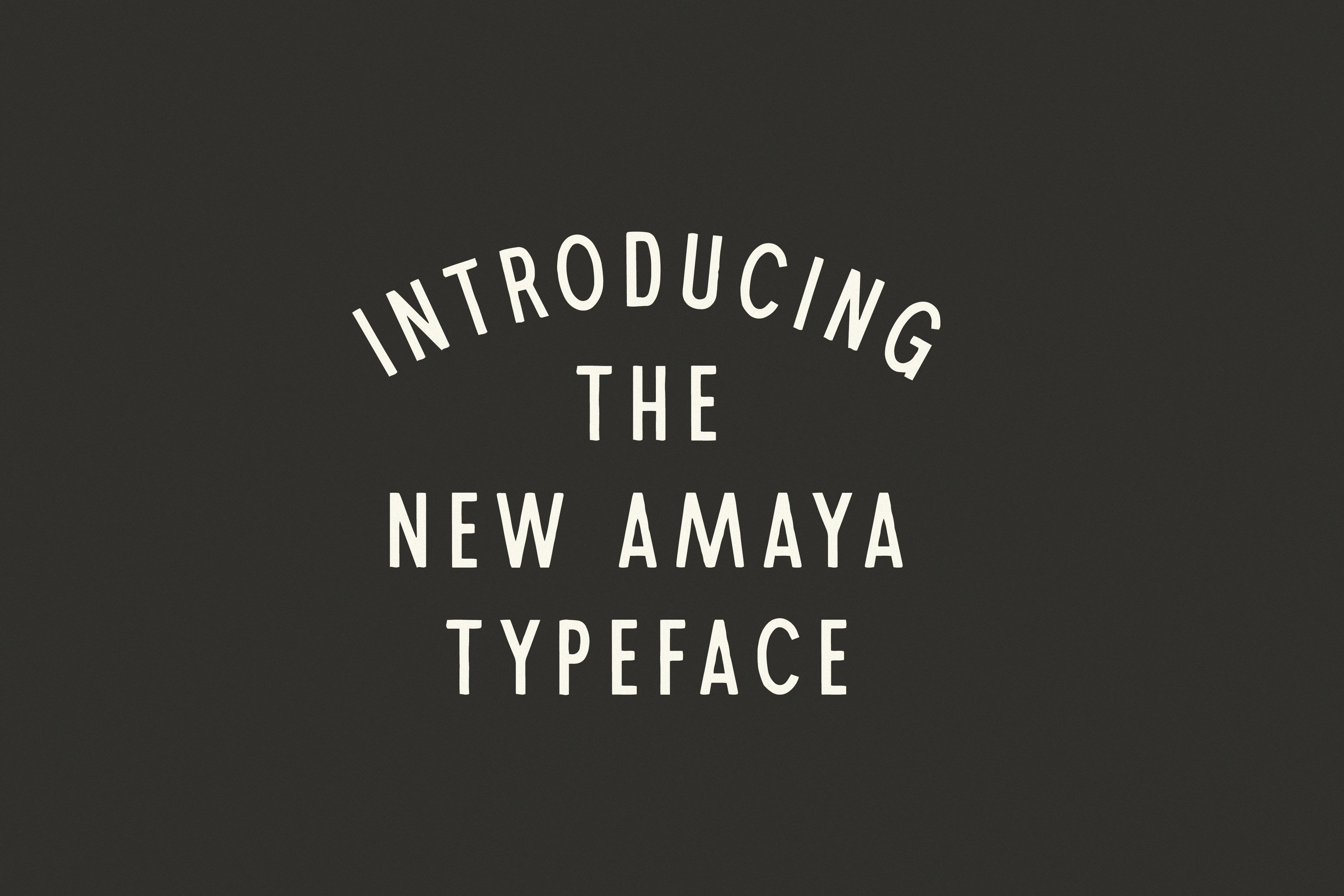 Amaya | A Tall Display Typeface cover image.