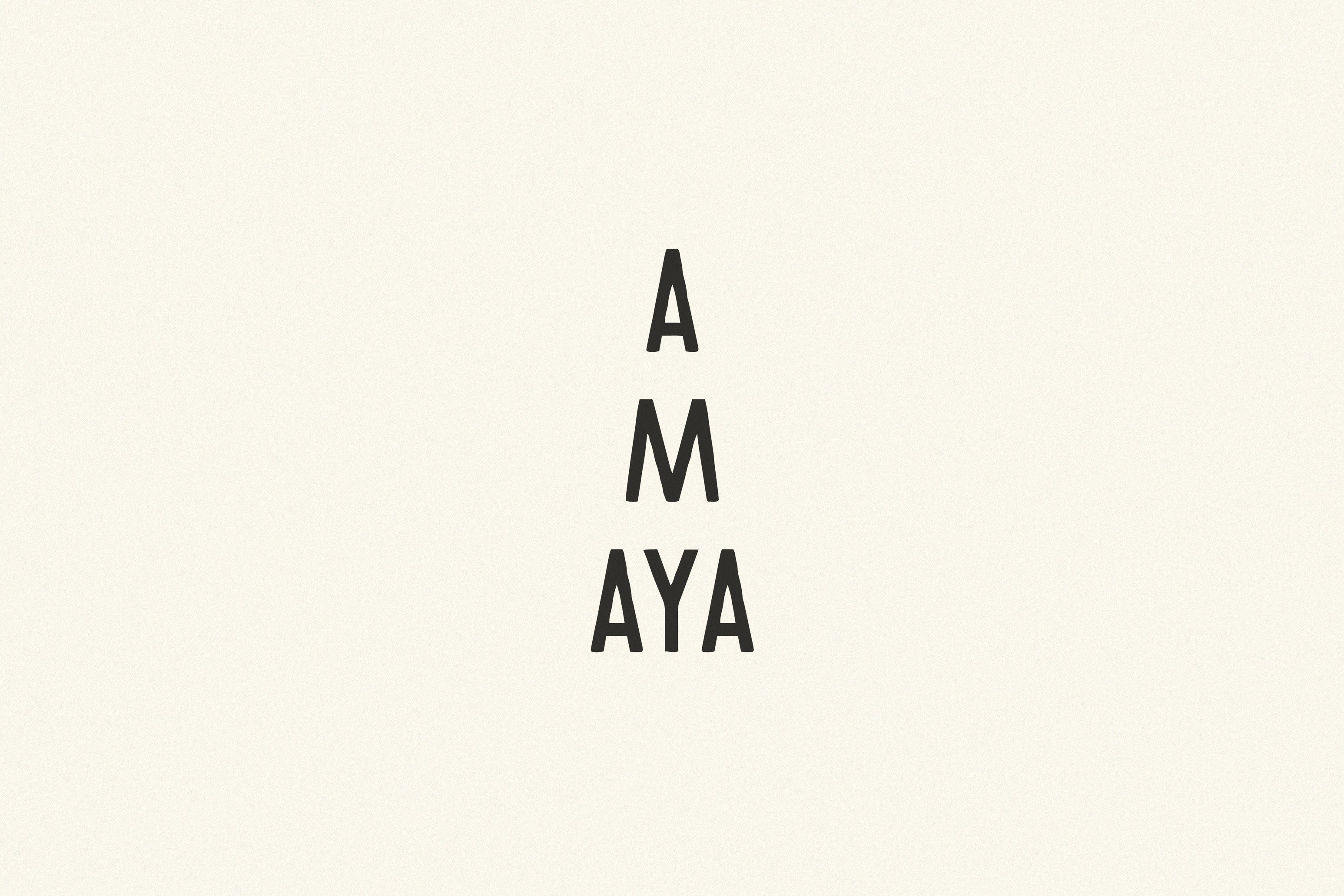 Amaya | A Tall Display Typeface preview image.