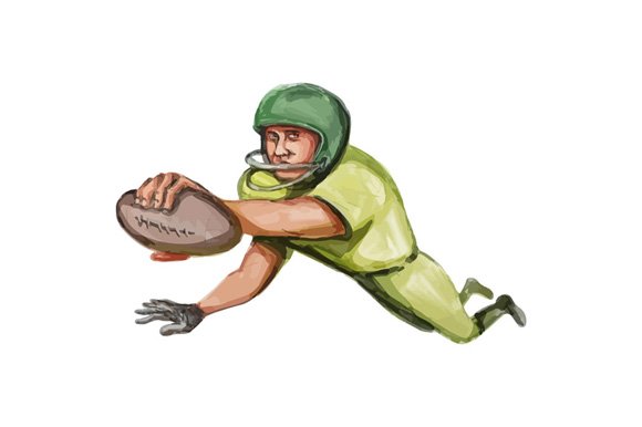 American Football Player Touchdown cover image.