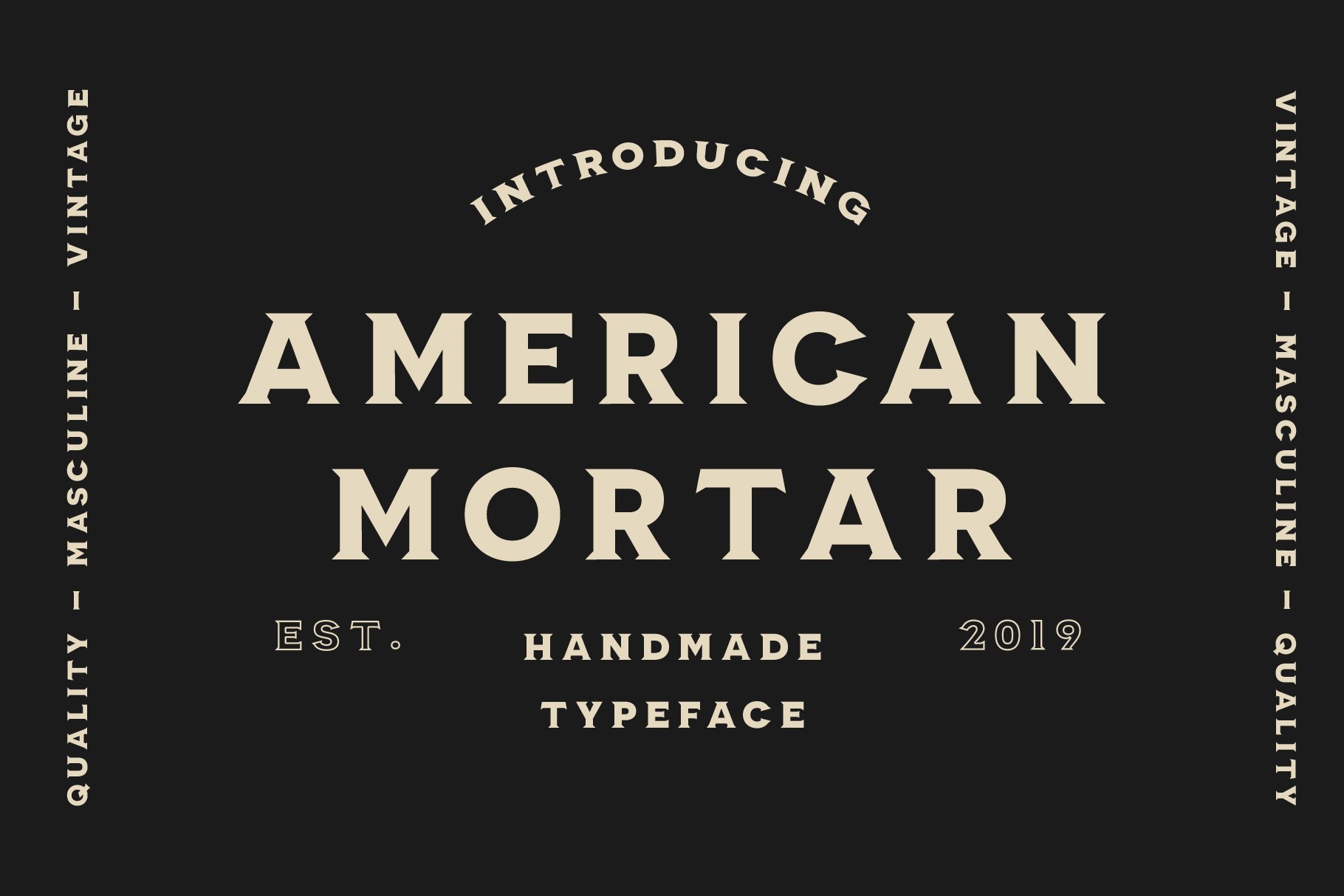 American Mortar -Vintage Font Family cover image.