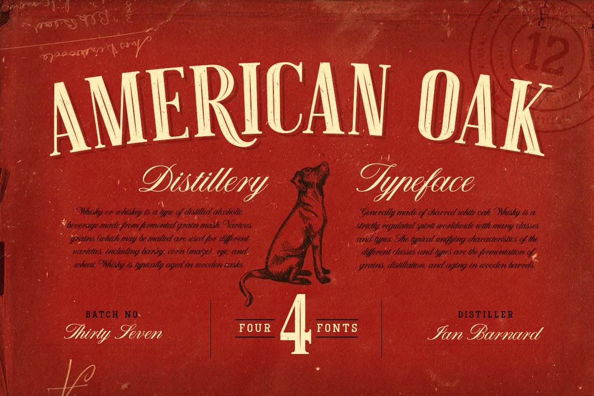 American Oak - 4 Font Set cover image.
