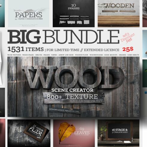 Big Bundle Scene Creator +1531 Items cover image.