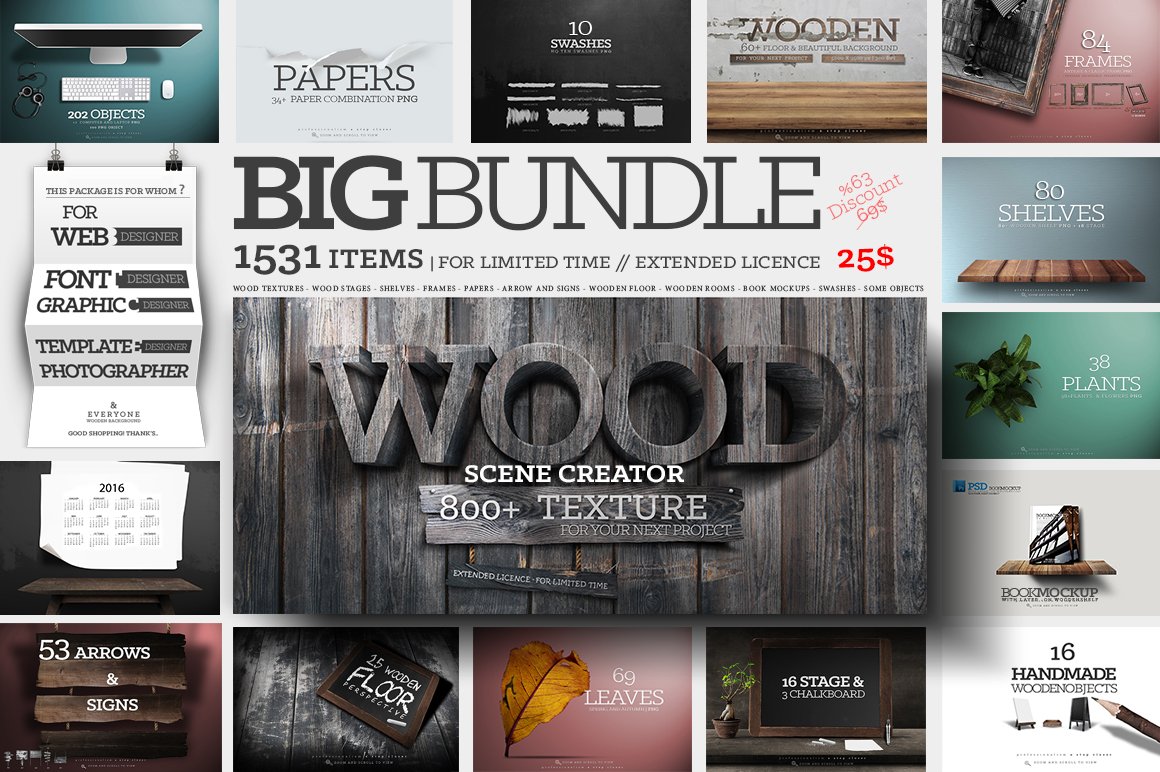 Big Bundle Scene Creator +1531 Items cover image.