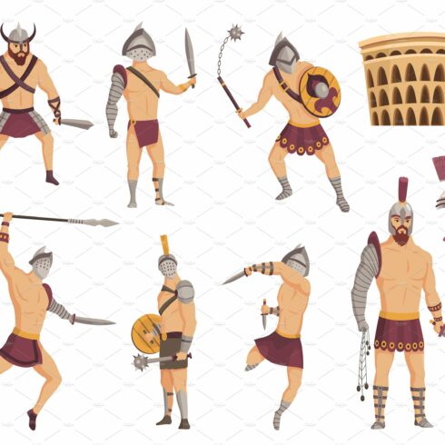 Ancient rome gladiators. Gladiator cover image.