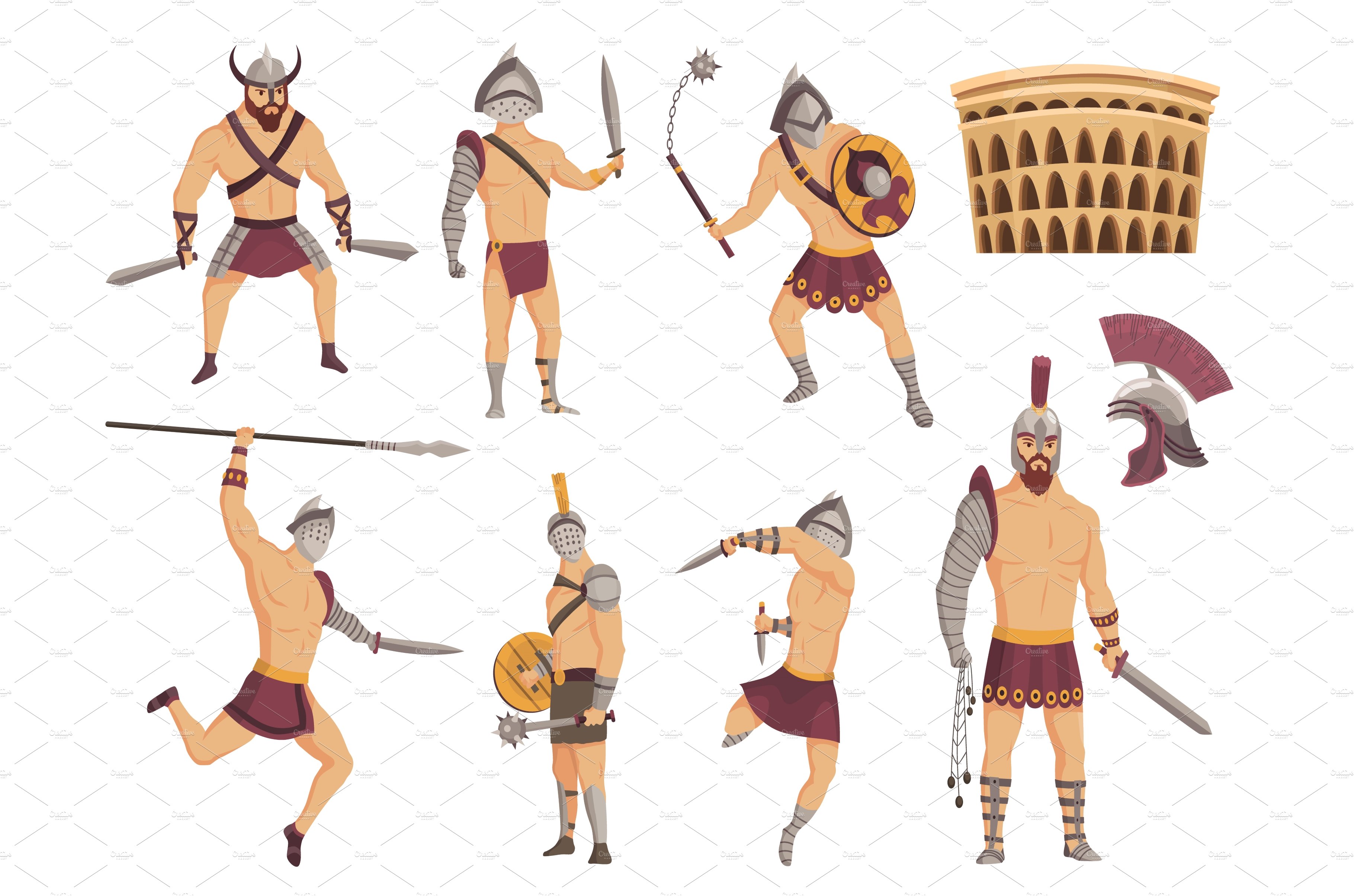 Ancient rome gladiators. Gladiator cover image.