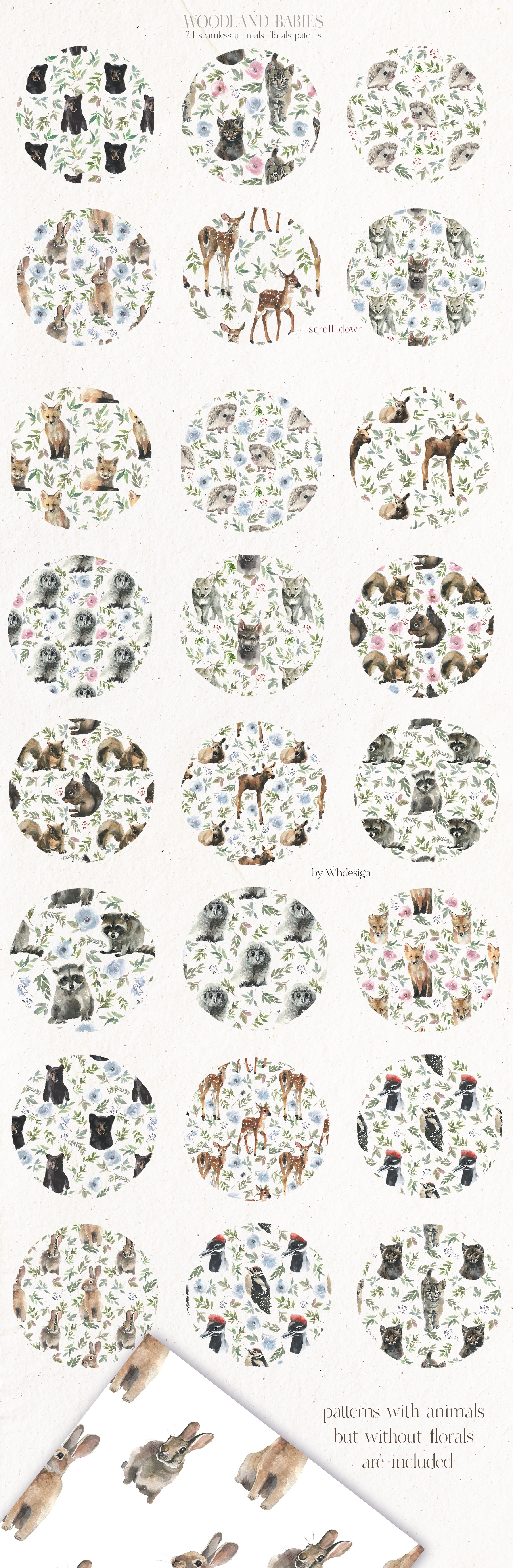 animal patterns watercolor clipart 2 copy 383