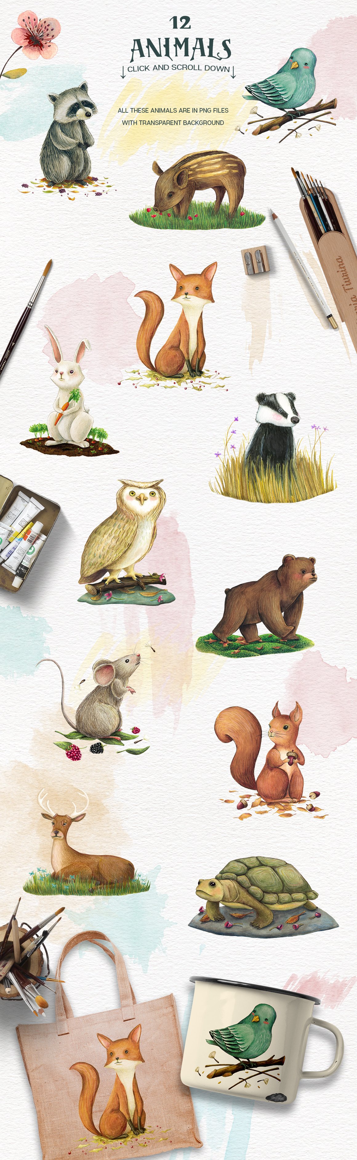 Animals and Nature - Design Kit preview image.