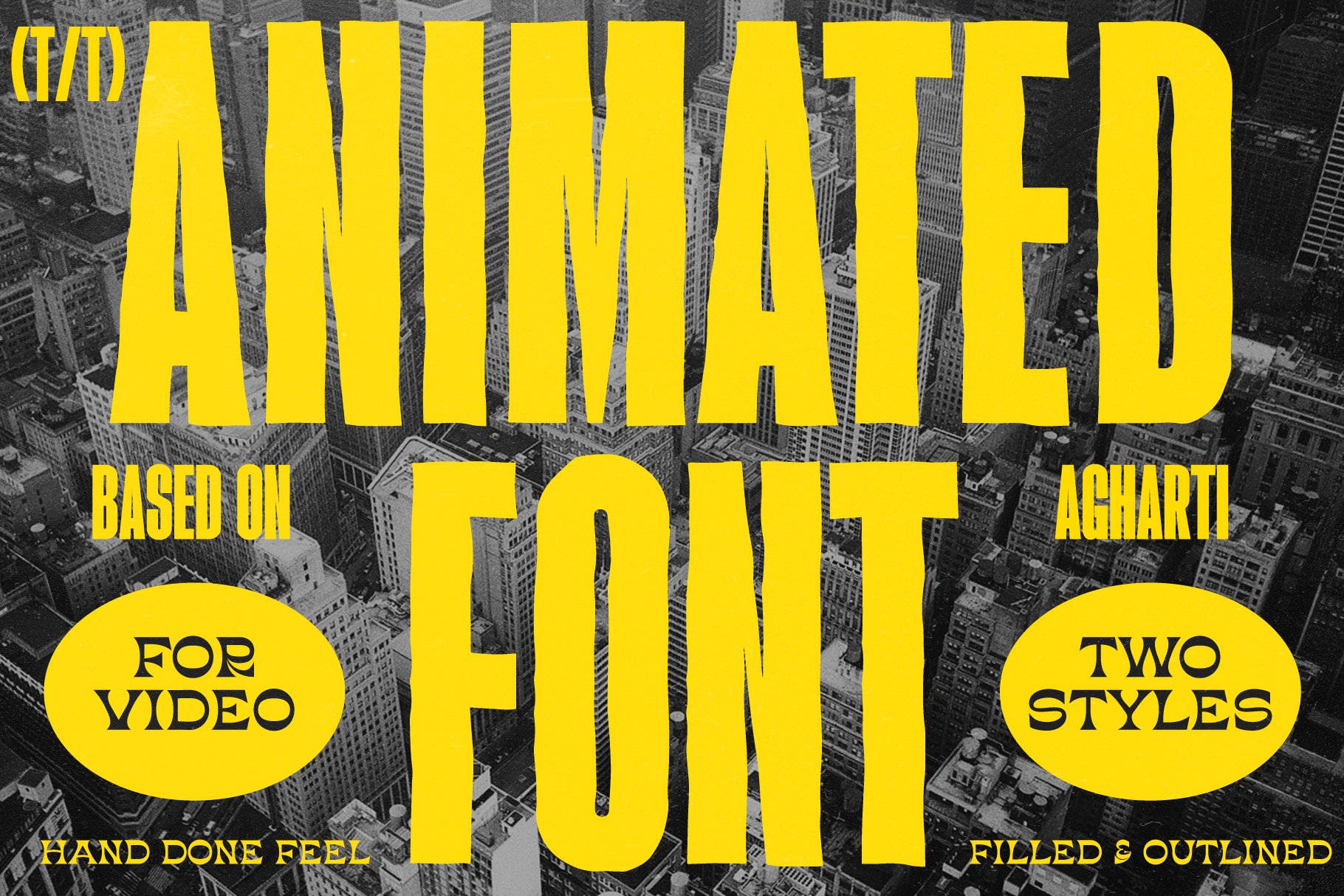 Animated Font Agharti cover image.